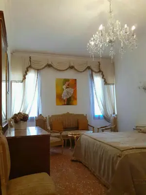 Letto o letti in una camera di Romantica suite veneziana
