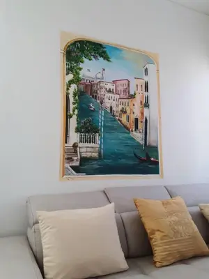 Area soggiorno di Romantica suite veneziana