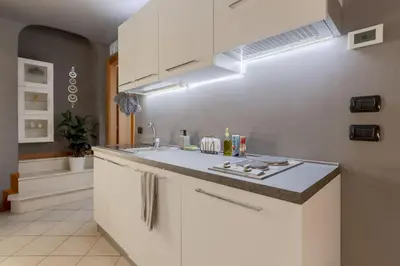 Cucina o angolo cottura di Charme Studio - Parcheggio a 20 Mt - 5 min dalla Fiera di Vicenza