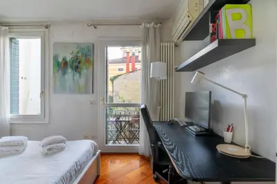 Letto o letti in una camera di Casa Moretta - Padova Santa Sofia