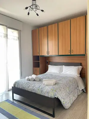 Letto o letti in una camera di Casa Vianello