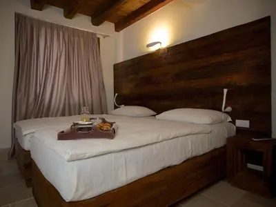 Letto o letti in una camera di Hotel Antica Abbazia