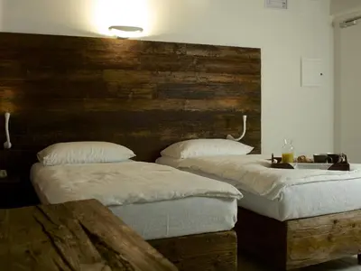Letto o letti in una camera di Hotel Antica Abbazia
