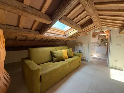 Area soggiorno di Iris House