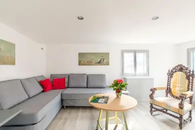 Area soggiorno di Attic San Marco for 5 Person - AC - Wifi