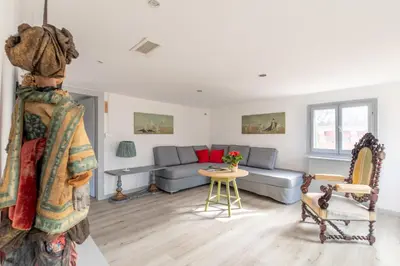 Area soggiorno di Attic San Marco for 5 Person - AC - Wifi
