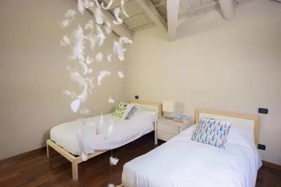 Letto o letti in una camera di FARM HOUSE