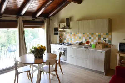 Cucina o angolo cottura di Agriturismo Ca Roer appartamento 4