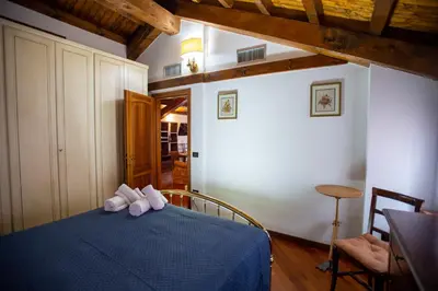 Letto o letti in una camera di Chalet del Mare VISTA CANALE