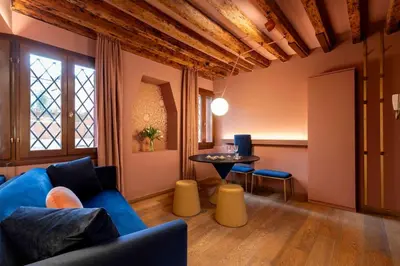 Area soggiorno di Ca' Lezze Charming Apartment