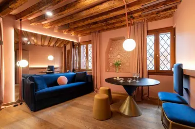Area soggiorno di Ca' Lezze Charming Apartment