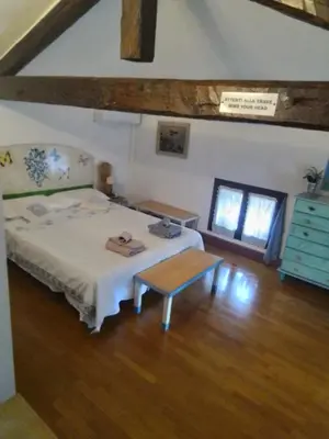 Letto o letti in una camera di La terrazza di Villa Edera