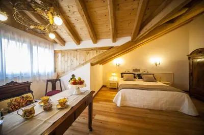 Letto o letti in una camera di Agriturismo Le Volpi