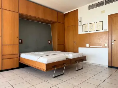Letto o letti in una camera di Monolocale lido di Venezia