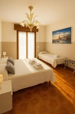 Letto o letti in una camera di B&B Airport Venice Diego