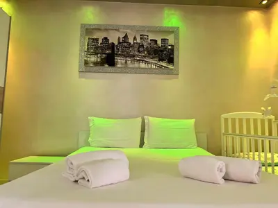 Letto o letti in una camera di Casa Gena