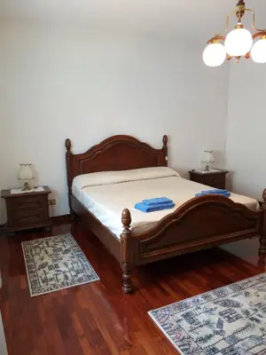 Letto o letti in una camera di Casa Franci