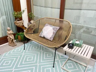 Area soggiorno di Locatelli Apartments - Patio Living 