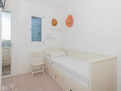 Letto o letti in una camera di Villa Mauro
