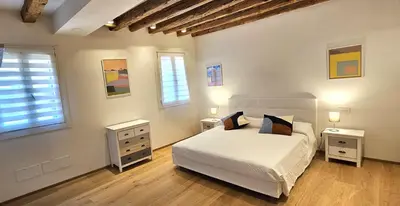 Letto o letti in una camera di Small Villa with private Garden