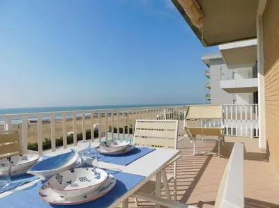 Balcone o terrazza di Appartamento fronte mare Jesolo Lido