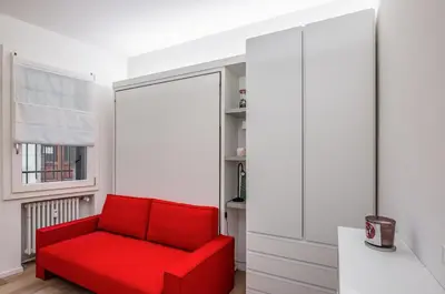 Area soggiorno di GuestHost - Padova Central and Functional Studio!