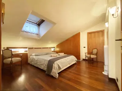 Letto o letti in una camera di Ca' Murazzi