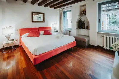 Letto o letti in una camera di 2 min da Piazza san Marco L-Home Venice