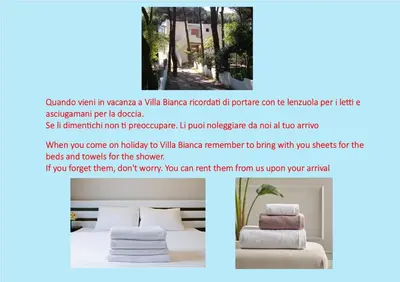 Letto o letti in una camera di Villa Bianca