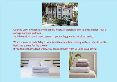 Letto o letti in una camera di Villa Zanella