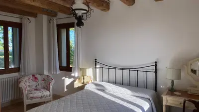 Letto o letti in una camera di Ca'Visentin