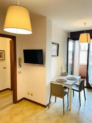 TV o dispositivi per l'intrattenimento presso Accogliente appartamento in centro