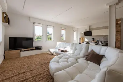 TV o dispositivi per l'intrattenimento presso Apartment deluxe ground floor Venice/Treviso park