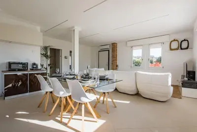 Cucina o angolo cottura di Apartment deluxe ground floor Venice/Treviso park