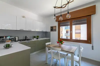 Cucina o angolo cottura di Cappuccina Rooms nel cuore di Mestre