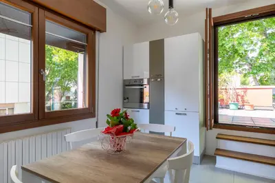 Cucina o angolo cottura di Cappuccina Rooms nel cuore di Mestre