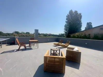 Balcone o terrazza di Villa Garbisa al Lido di Venezia