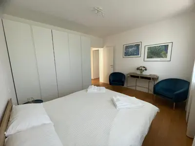 Letto o letti in una camera di Eudaimonia Apartments Fratte