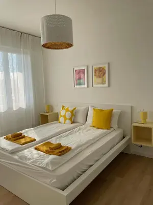 Letto o letti in una camera di A due passi dal mare - Family Apartment