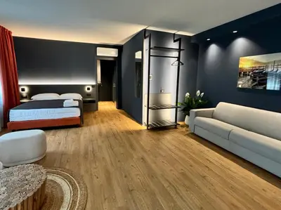 Letto o letti in una camera di Levelup