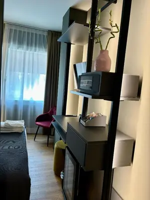 Letto o letti in una camera di Levelup