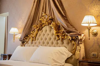 Letto o letti in una camera di Palazzo dei Mori