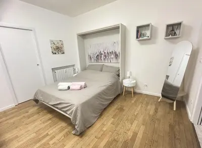 Letto o letti in una camera di Lena Apartment Your Venice Gateway in Mestre