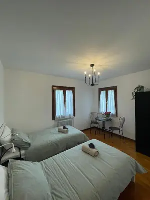 Letto o letti in una camera di Locazione Riv'al Sile