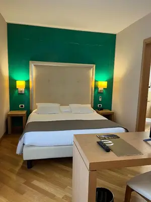 Letto o letti in una camera di Hotel Europa