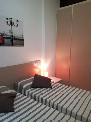 Letto o letti in una camera di Attico Biennale Venezia Nuovissimo
