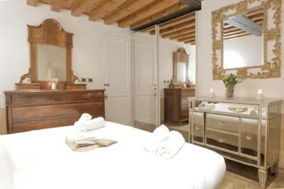 Letto o letti in una camera di Accogliente appartamento nuovo Venezia centro