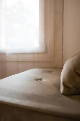 Letto o letti in una camera di Fienile Nonna Elide