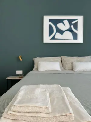 Letto o letti in una camera di Da Lydia
