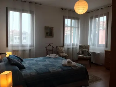 Letto o letti in una camera di Alvisiano